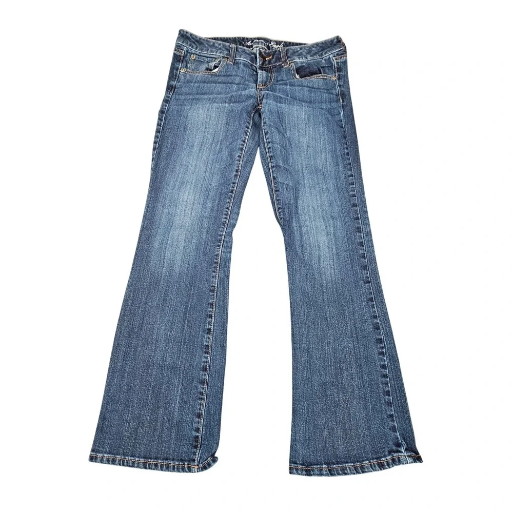 American Eagle Favorite Boyfriend Jeans Womens 12 Medium Wash Stretch Denim Y2K